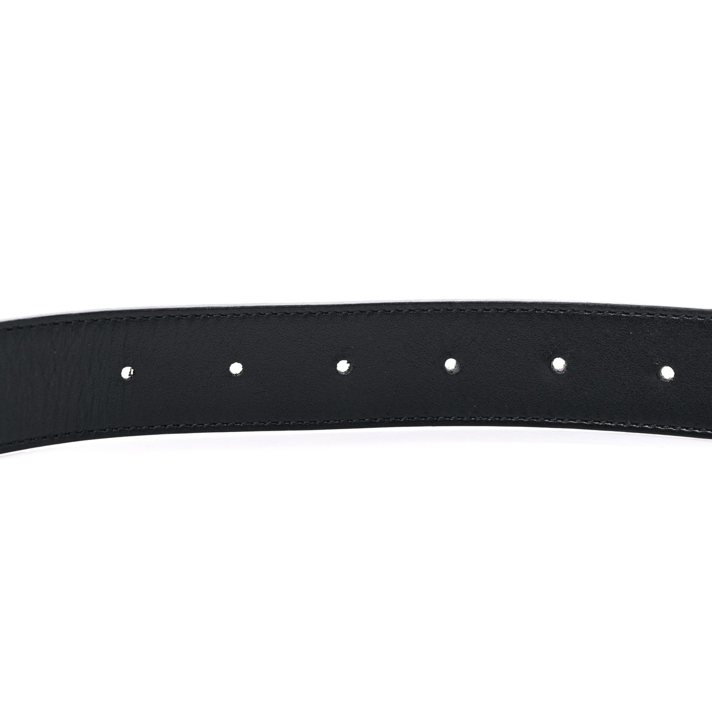 GG Supreme Monogram Plutone Calfskin Double G Reversible 30mm Belt 85 34 Beige Ebony Black
