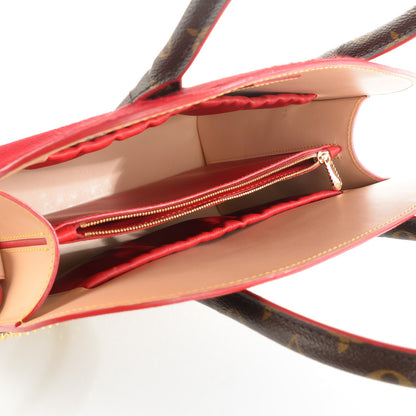 Louis Vuitton Monogram Calf Hair Spikes Iconoclasts Christian Louboutin Tote Red 7 of 7