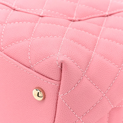 Chanel Caviar Quilted Small Coco Handle Flap Pink 14 of 14