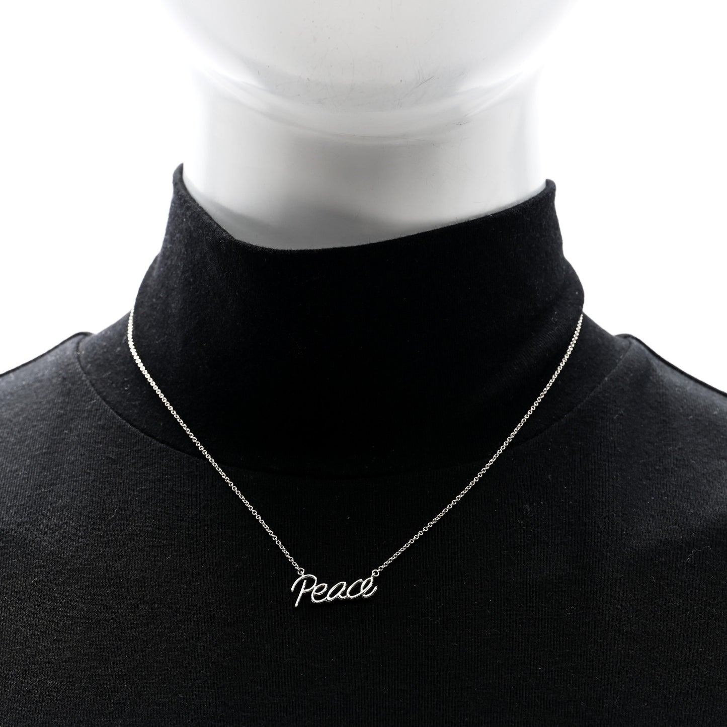 Sterling Silver Paloma's Graffiti Peace Necklace