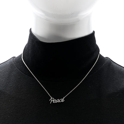 Tiffany Sterling Silver Paloma's Graffiti Peace Necklace 2 of 4