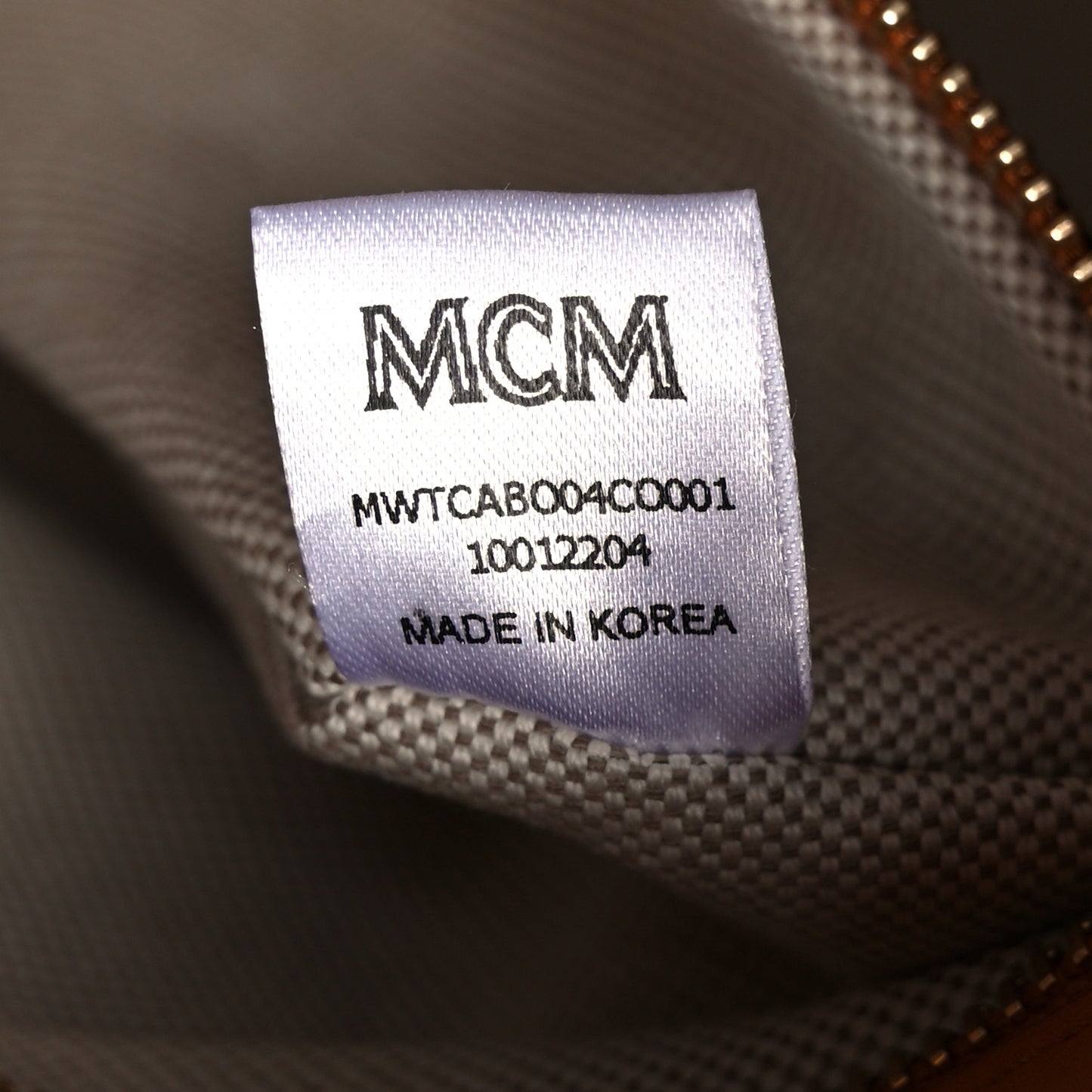Calfskin Linen Large Munchen Tote Cognac