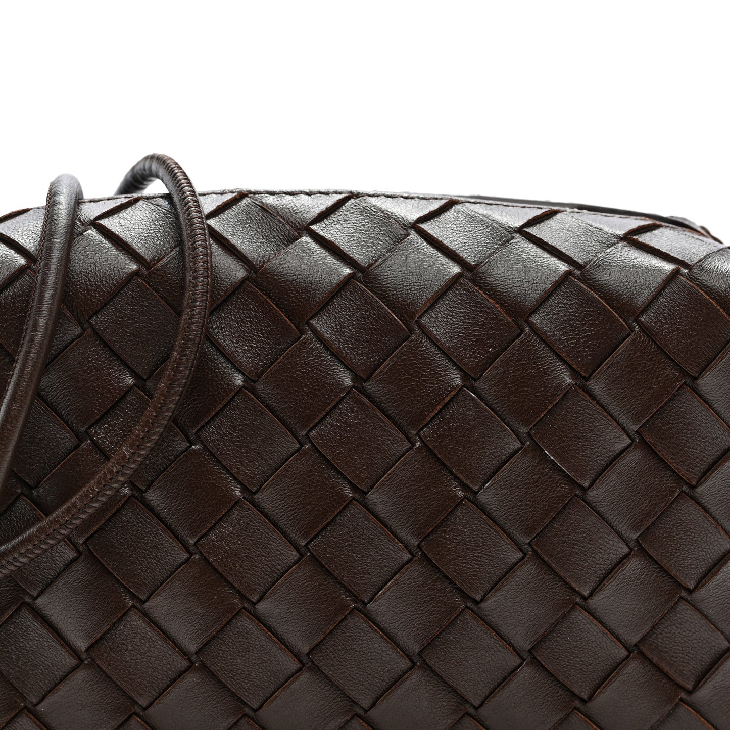 Nappa Intrecciato Mini Loop Camera Bag Light Brown