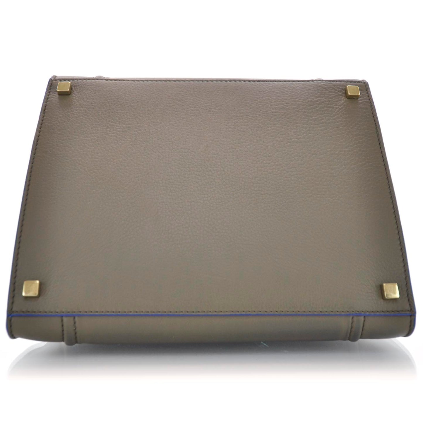 Smooth Calfskin Medium Phantom Luggage Khaki Cobalt Trim