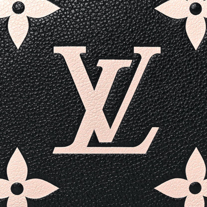 Louis Vuitton Empreinte Monogram Giant Double Zip Pochette Black Cream 8 of 12