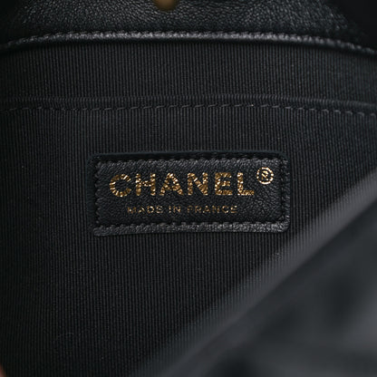 Chanel Lambskin Quilted Crush on Chains Hobo Black 7 of 12