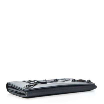 Balenciaga Agneau Giant Brogues Hardware Money Wallet Anthracite 4 of 6