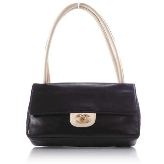 Chanel Lambskin Perforated Flap Black 1 of 11