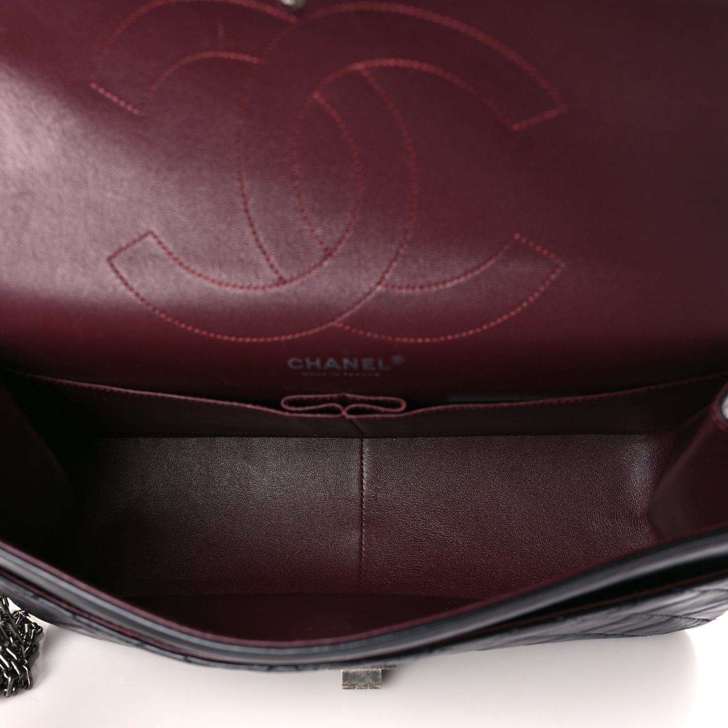 Aged Calfskin Quilted 2.55 Reissue 226 Flap Black
