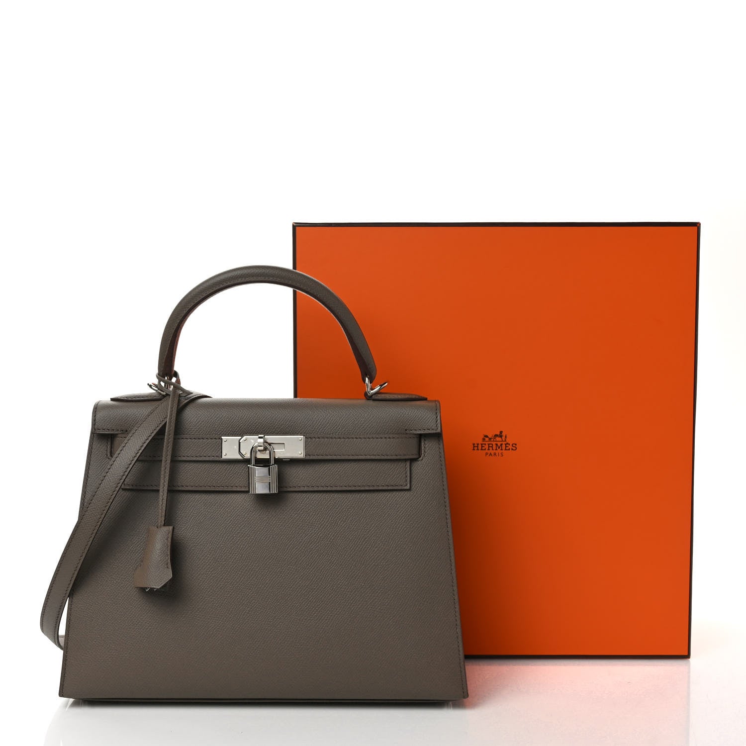 Hermes Epsom Kelly Sellier 28 Etain 9 of 9