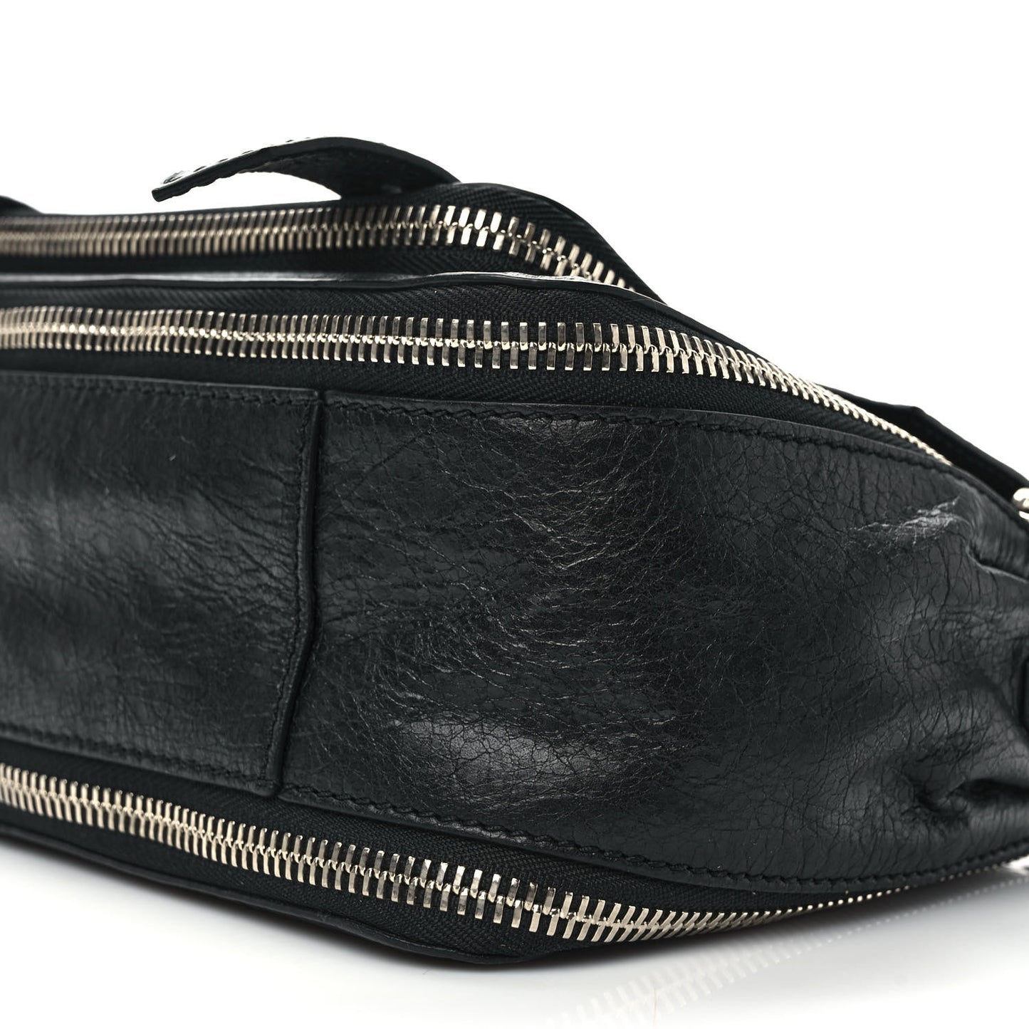 Lambskin Small PS1 Plus Zip Satchel Black