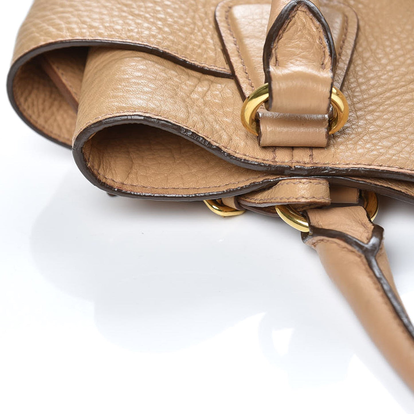 Vitello Daino Side Pocket Tote Sughero
