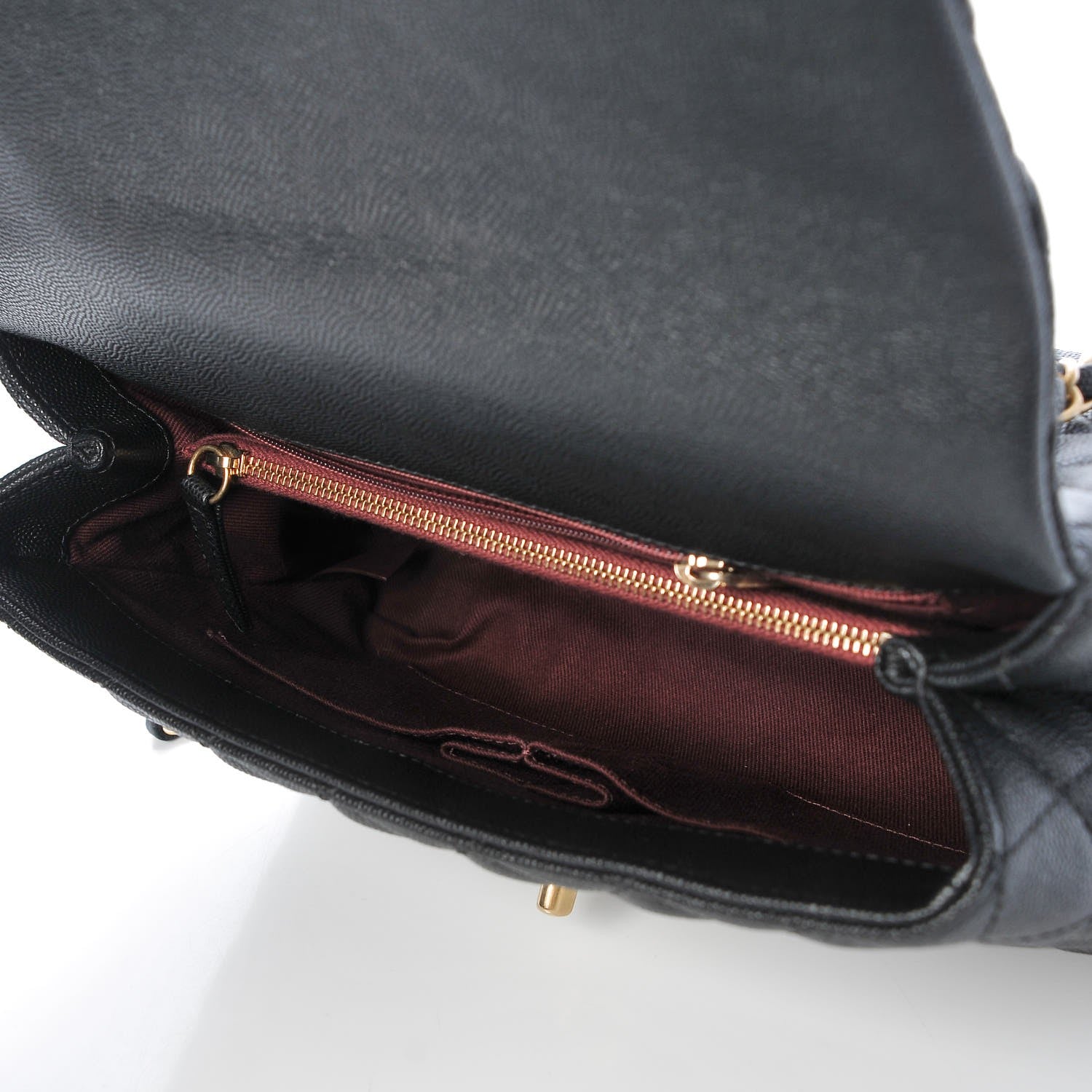 Chanel Caviar Quilted Small Coco Handle Flap Black 6 of 8