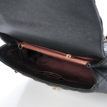 Chanel Caviar Quilted Small Coco Handle Flap Black 6 of 8