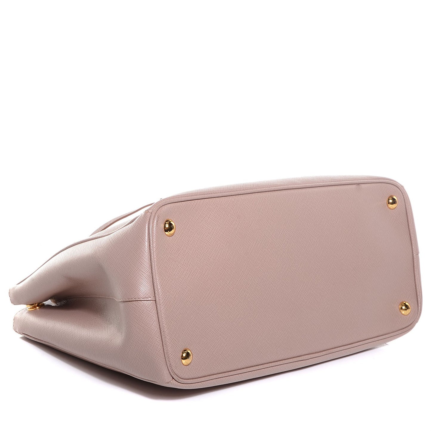 Saffiano Lux Medium Double Zip Tote Cammeo