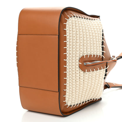 Loewe Calfskin Crochet Small Hammock Shoulder Bag Tan Natural 10 of 10