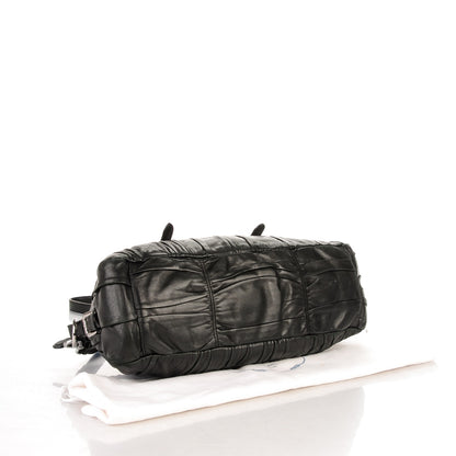 Prada Nappa Gaufre Shopping Satchel Black 4 of 10