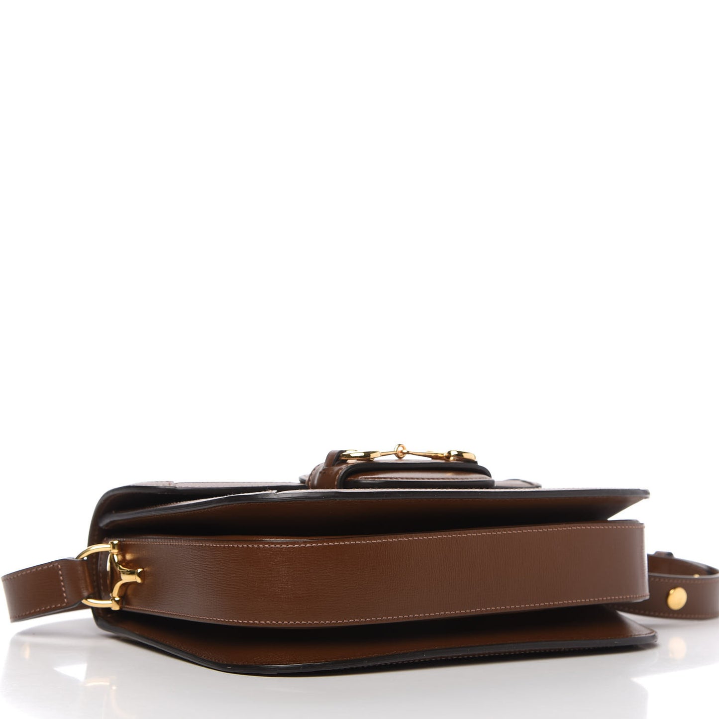 GG Supreme Monogram Horsebit 1955 Shoulder Bag Beige Brown Sugar