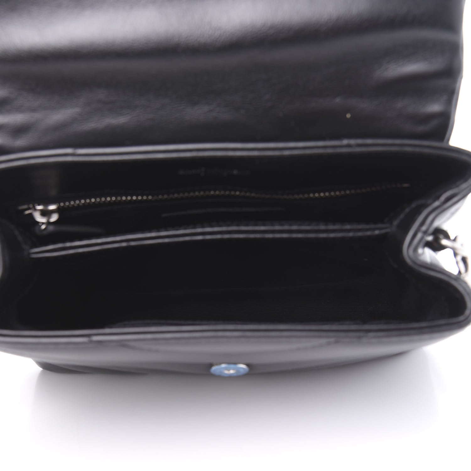 Saint Laurent Calfskin Y Quilted Monogram Toy Loulou Crossbody Bag Black 5 of 12