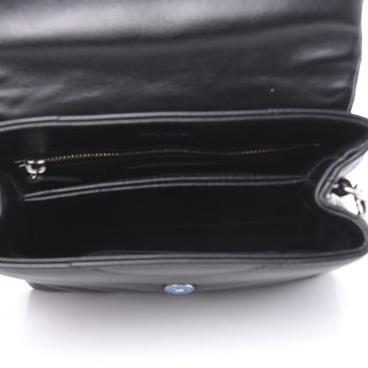 Saint Laurent Calfskin Y Quilted Monogram Toy Loulou Crossbody Bag Black 5 of 12