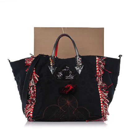Christian Louboutin Cotton Embroidered Portugaba Black 15 of 15