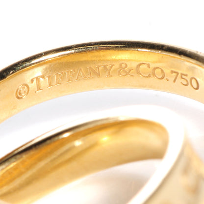Tiffany 18k Yellow Gold Interlocking Circles Ring 6 3 of 5