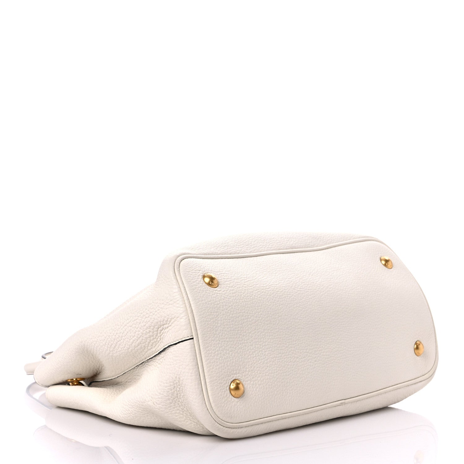 Prada Vitello Daino Shoulder Bag White 4 of 11