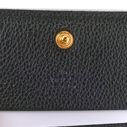Gucci Grainy Calfskin Zumi Card Case Wallet Black 6 of 8