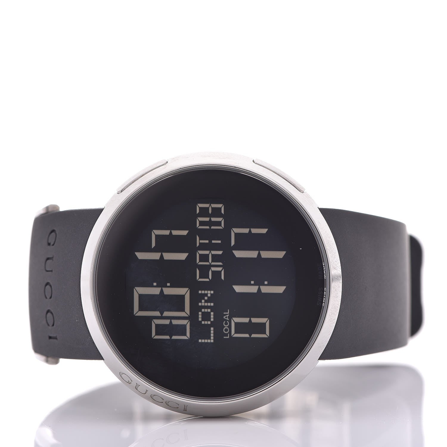 Gucci Stainless Steel Rubber 40mm Digital I-Watch Black 3 of 7