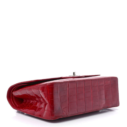 Chanel Alligator Jumbo Double Flap Red 4 of 12