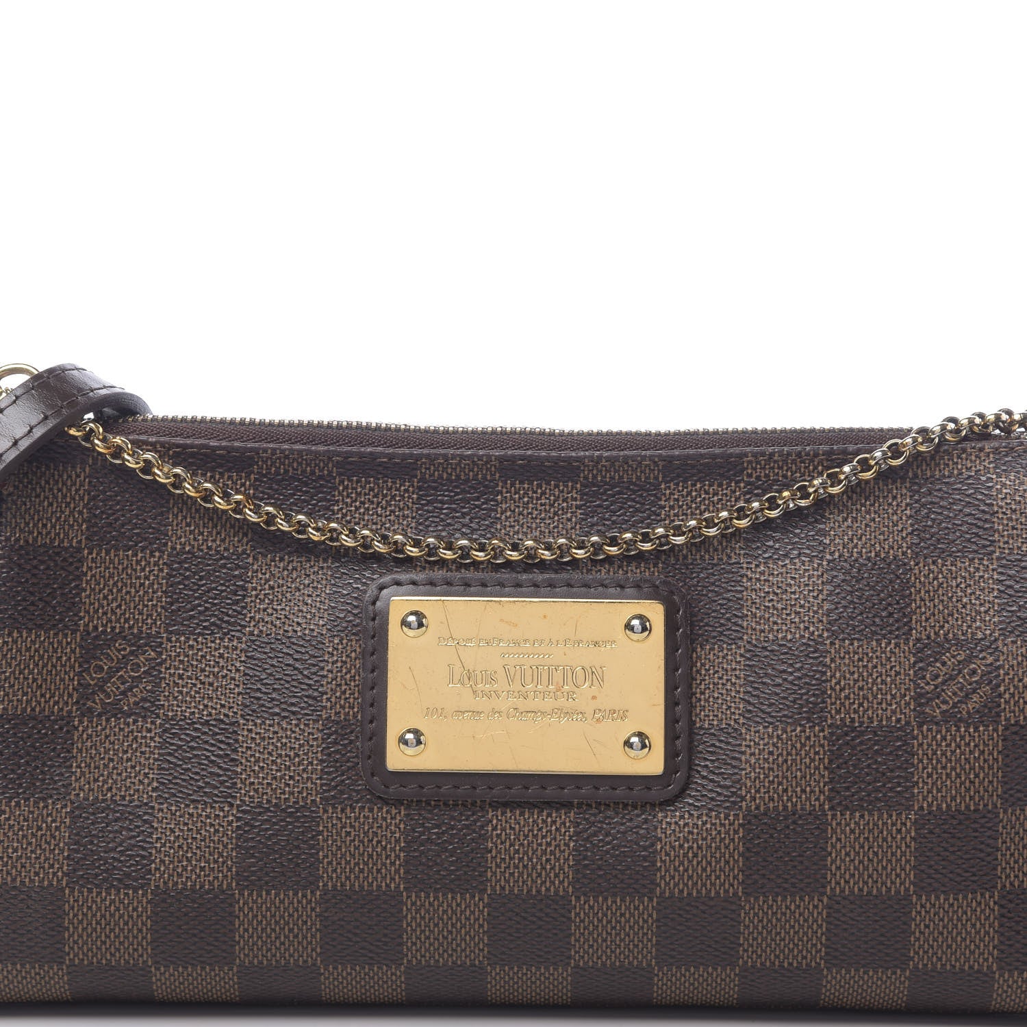 Louis Vuitton Damier Ebene Eva Clutch 16 of 16