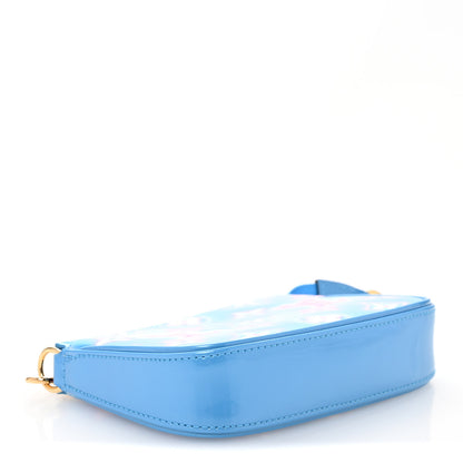 Louis Vuitton Vernis Valentine Mini Pochette Accessories Baby Blue Neon 4 of 9