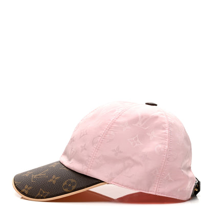 Louis Vuitton Polyester Silk Monogram LV Get Ready Cap M Pink 3 of 8