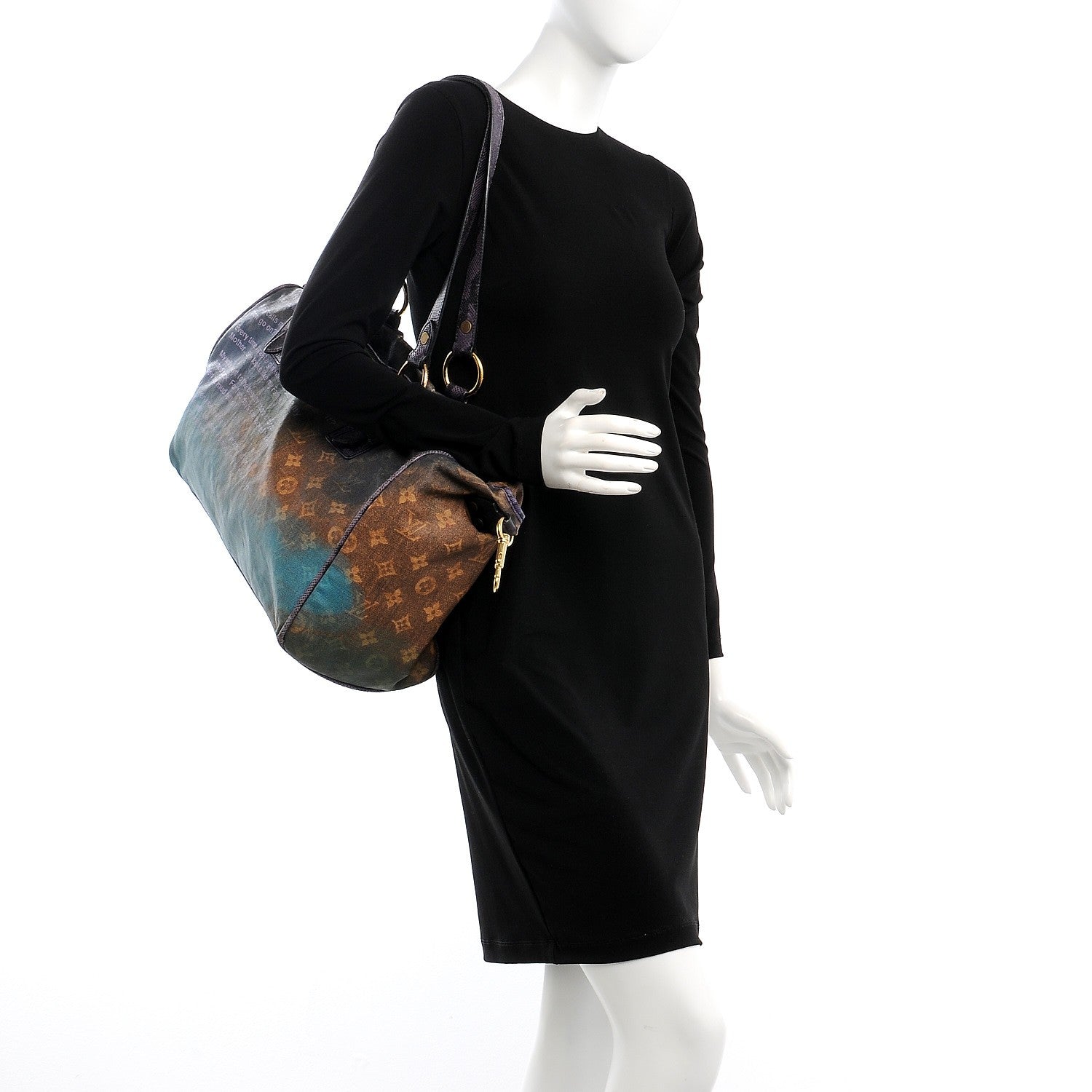 Louis Vuitton Monogram Karung Heartbreak Jokes Tote Violet 2 of 14