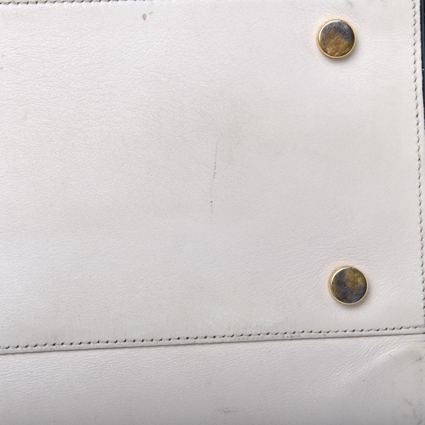 Calfskin Small Sac De Jour White Black