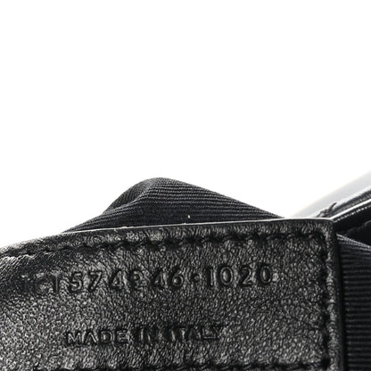 Saint Laurent Calfskin Y Quilted Monogram Medium Loulou Chain Satchel Dark Smog 6 of 10