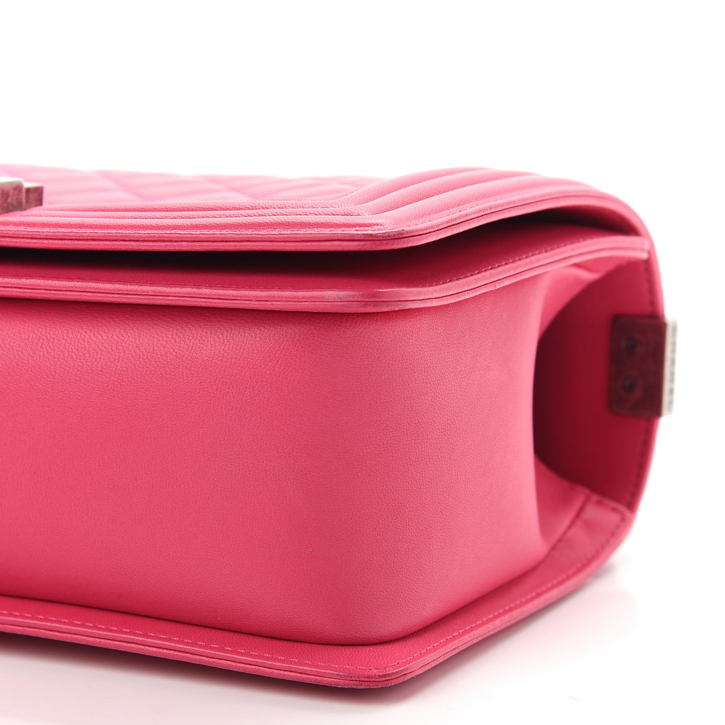 Lambskin Quilted Medium Boy Flap Pink