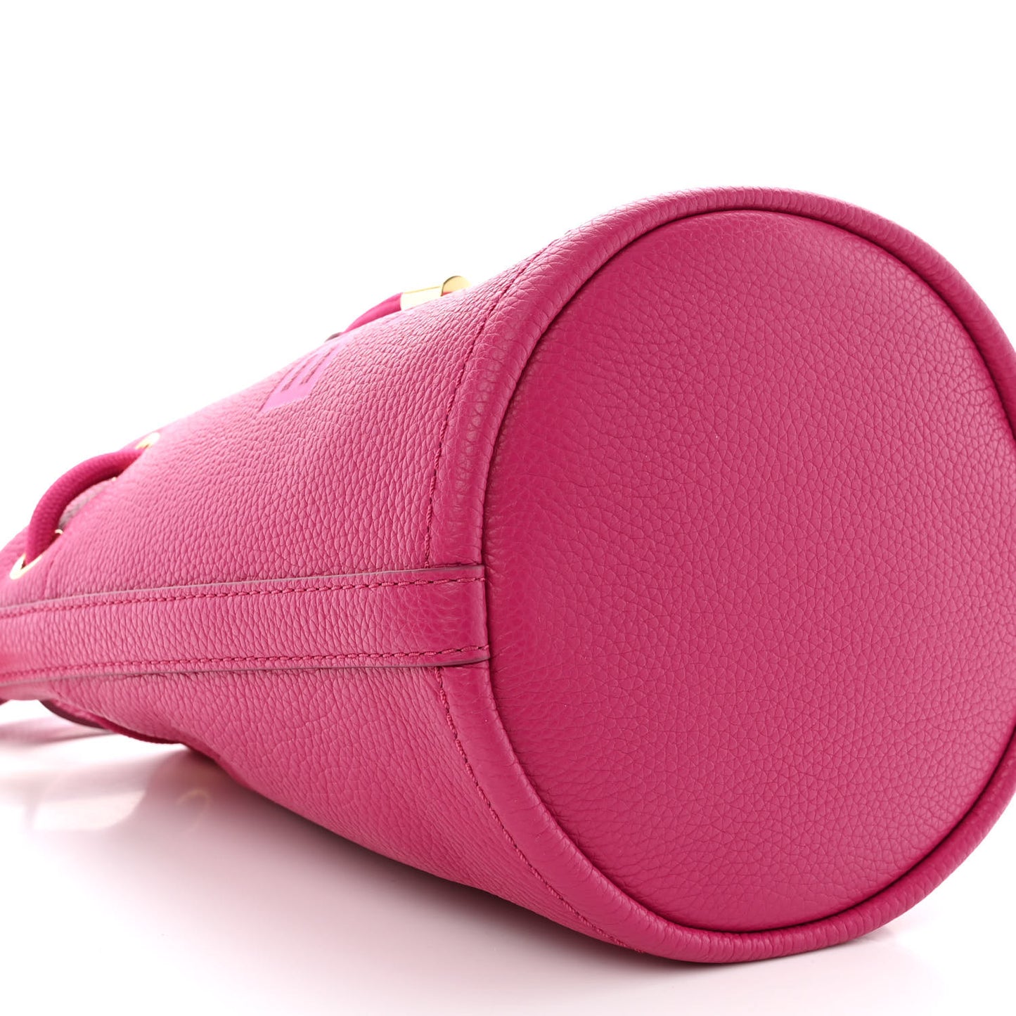 Grained Calfskin The Bucket Bag Lipstick Pink