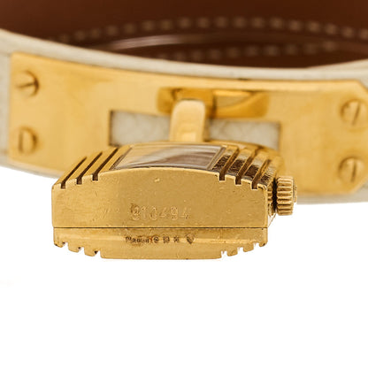 Hermes Stainless Steel Epsom 20mm Kelly Cadena Quartz Watch Craie 4 of 5