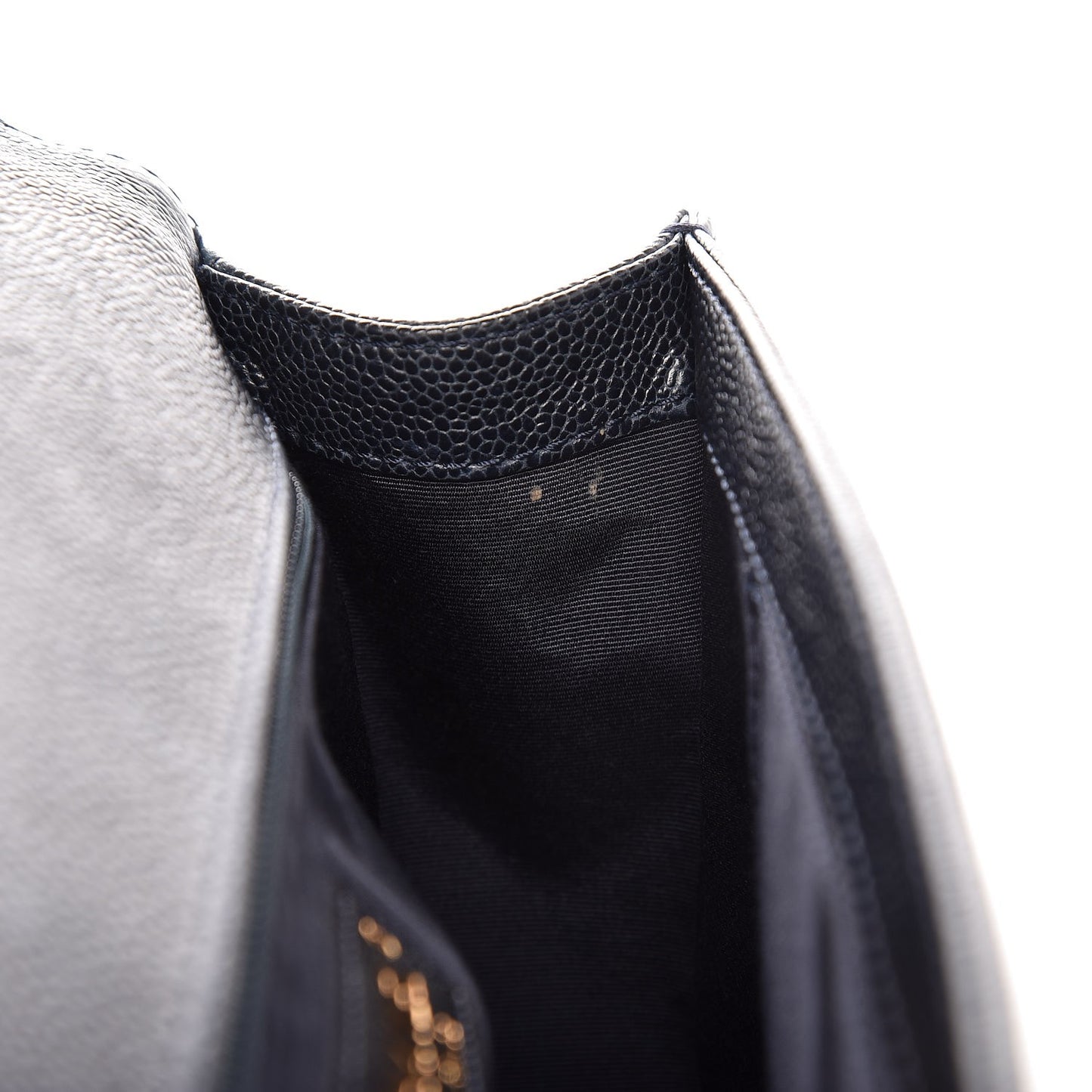 Caviar Quilted New Medium Boy Flap Dark Navy Blue