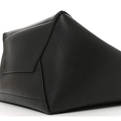 Celine Soft Grained Calfskin Sangle Bucket Bag Black 9 of 10