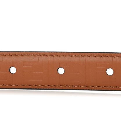 Fendi Vitello Grace 20mm FF Diamonds Belt 70 28 Cuoio Camellia 4 of 6