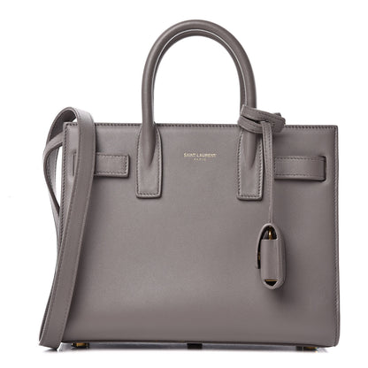 Saint Laurent Calfskin Nano Sac De Jour Fog 1 of 9
