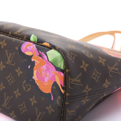 Louis Vuitton Monogram Roses Neverfull MM 9 of 11