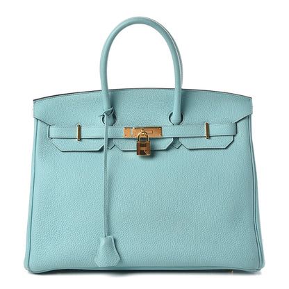 Hermes Togo Birkin 35 Bleu Atoll 1 of 48
