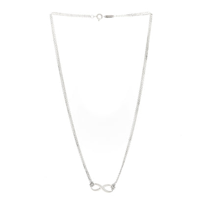 Tiffany Sterling Silver Infinity Pendant Necklace 3 of 5