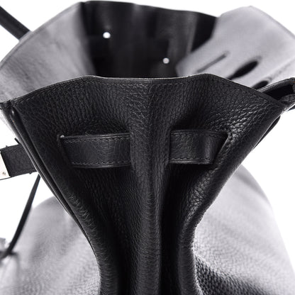 Hermes Taurillon Clemence Birkin 35 Black 11 of 32