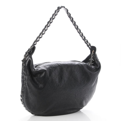 Chanel Calfskin Modern Chain Hobo Black 3 of 7