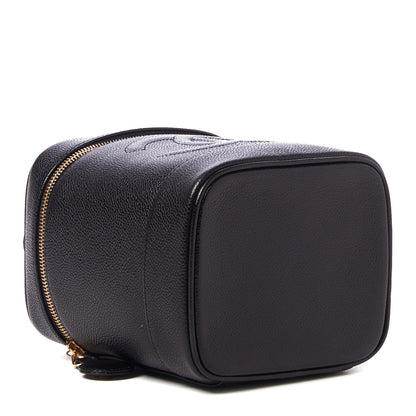 Chanel Caviar Vanity Cosmetic Case Black 3 of 8