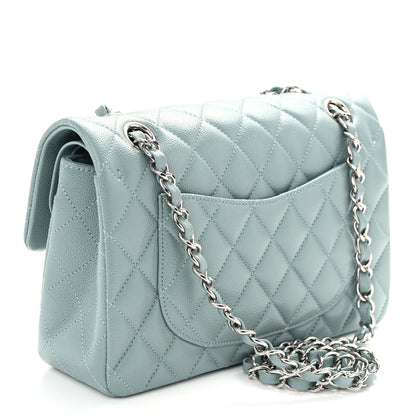 Chanel Caviar Quilted Small Double Flap Blue 3 of 10